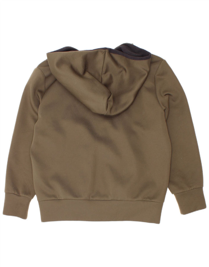 Maglione con cappuccio e zip per ragazzi Refrigiwear 7-8 anni in poliestere kaki