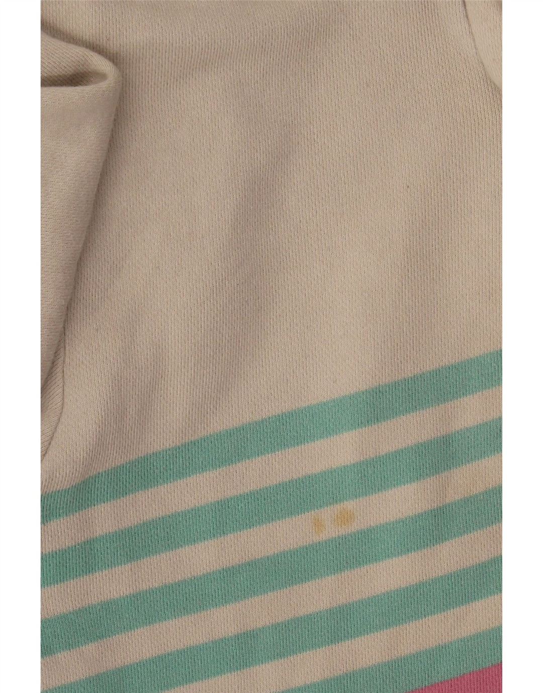 Joules Felpa da Donna con Collo a Bottone, Maglione UK 16, Grandi Righe Bianche