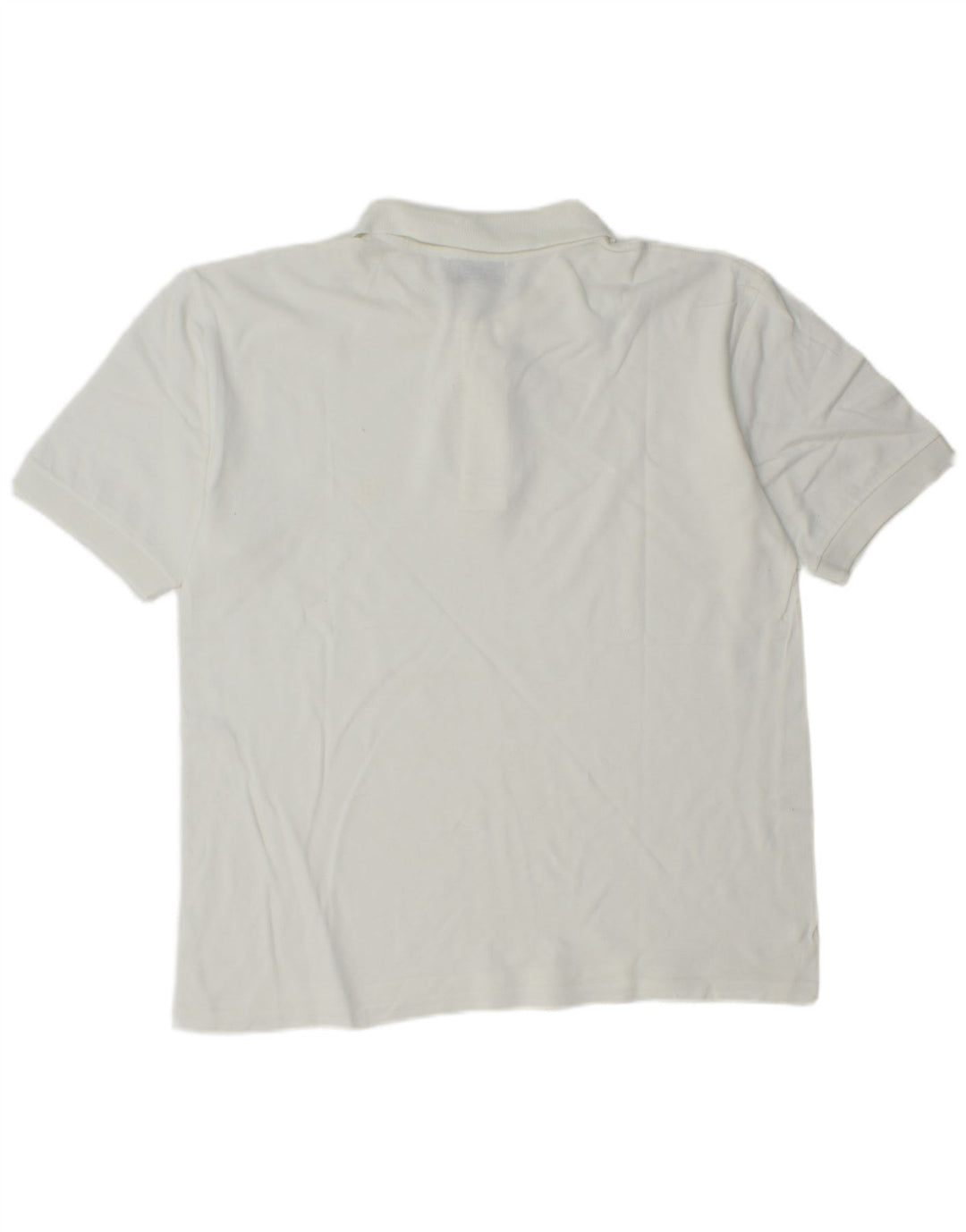 Polo da uomo Gymnasium in cotone bianco medio