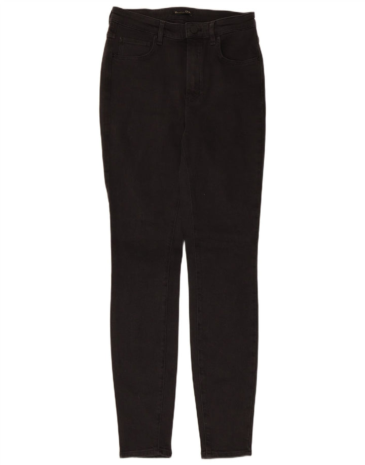 Jeans skinny da donna Massimo Dutti EU 38 Small W28 L30 Poliestere nero