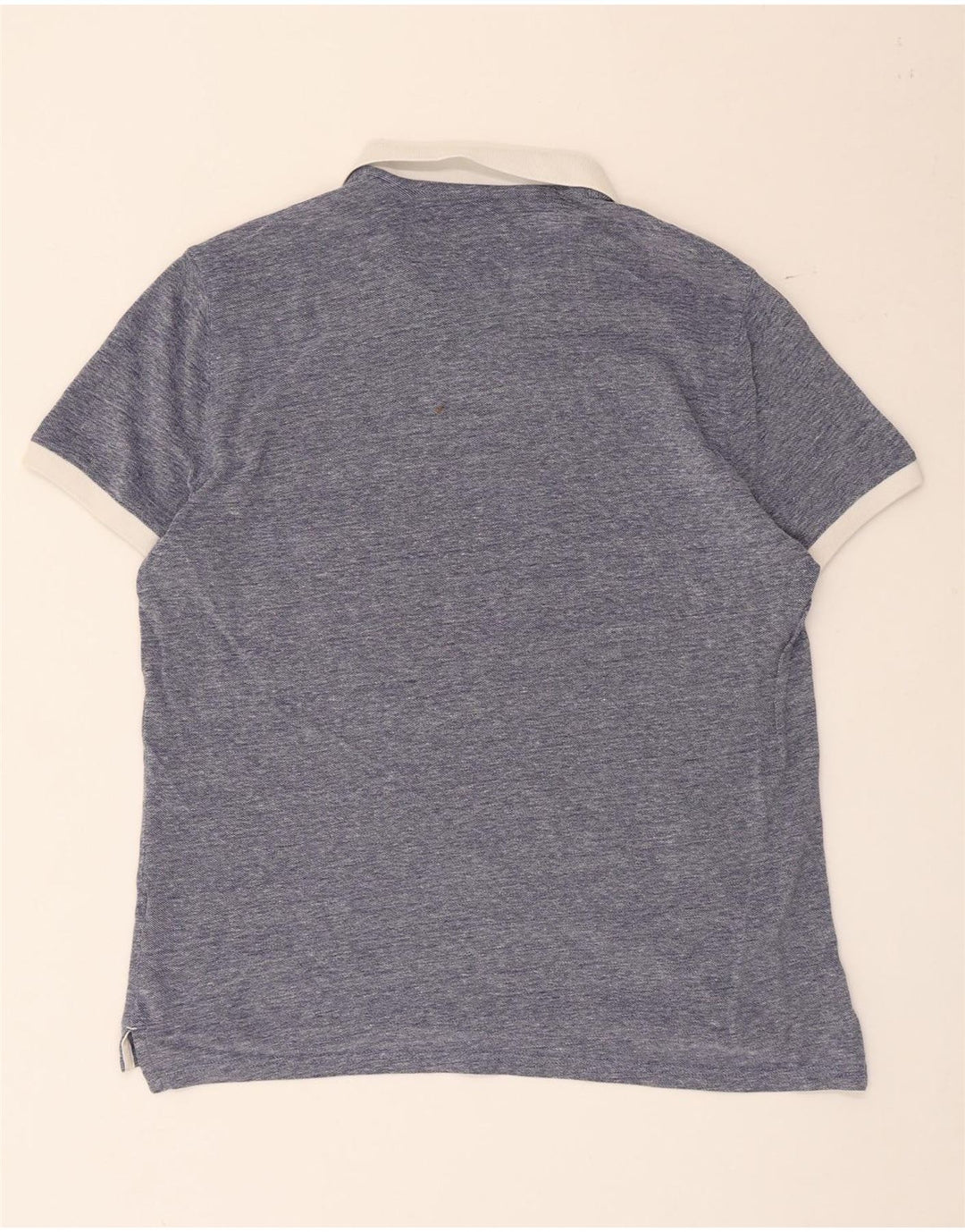 Polo Rugby Uomo Massimo Dutti Large Blu Cotone