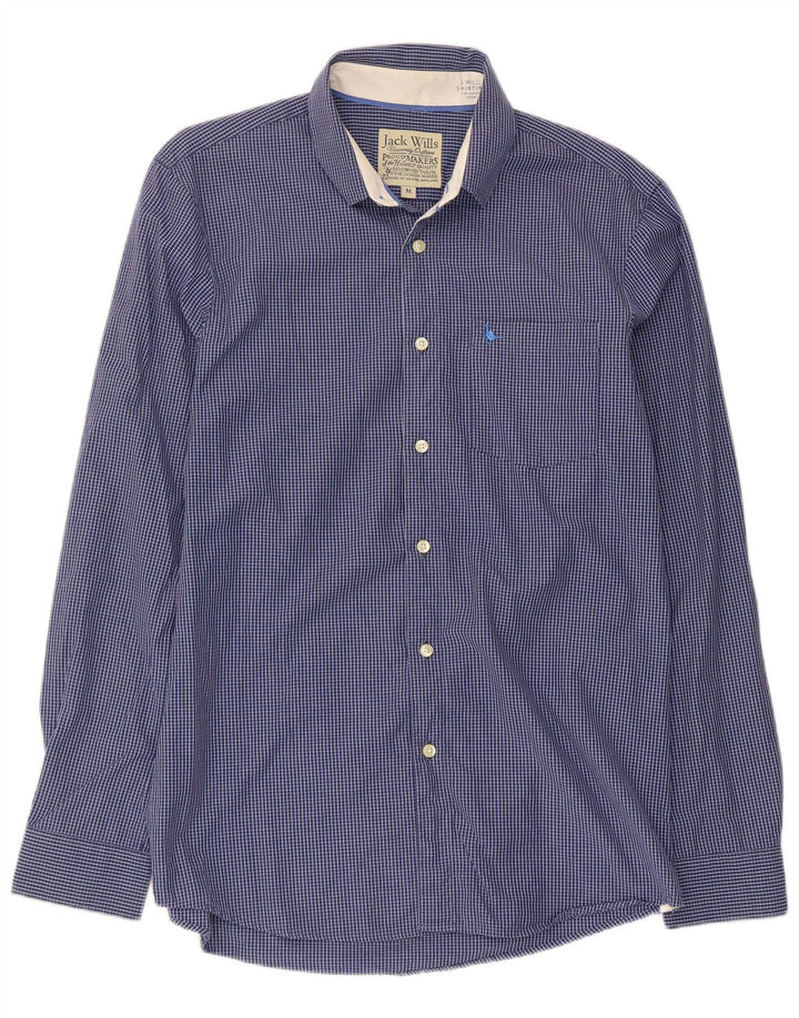 Camicia da uomo Jack Wills in cotone a quadretti blu medio