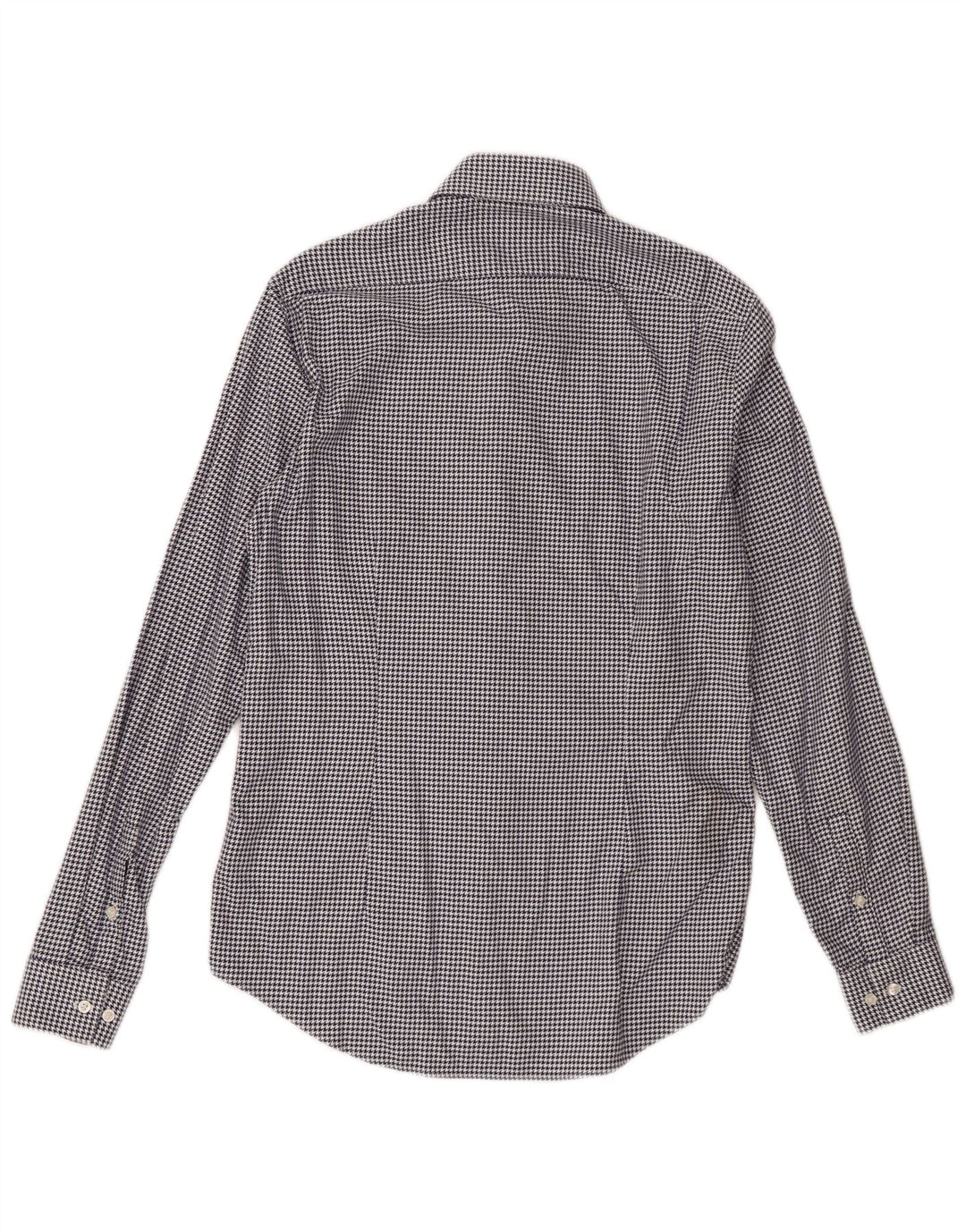 Camicia da uomo Calvin Klein taglia 38 15 medio blu navy designer pied de poule