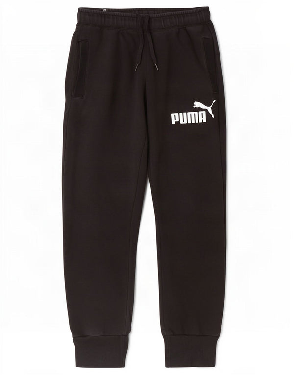 Pantaloni da tuta grafica da uomo Puma Joggers piccoli in cotone nero