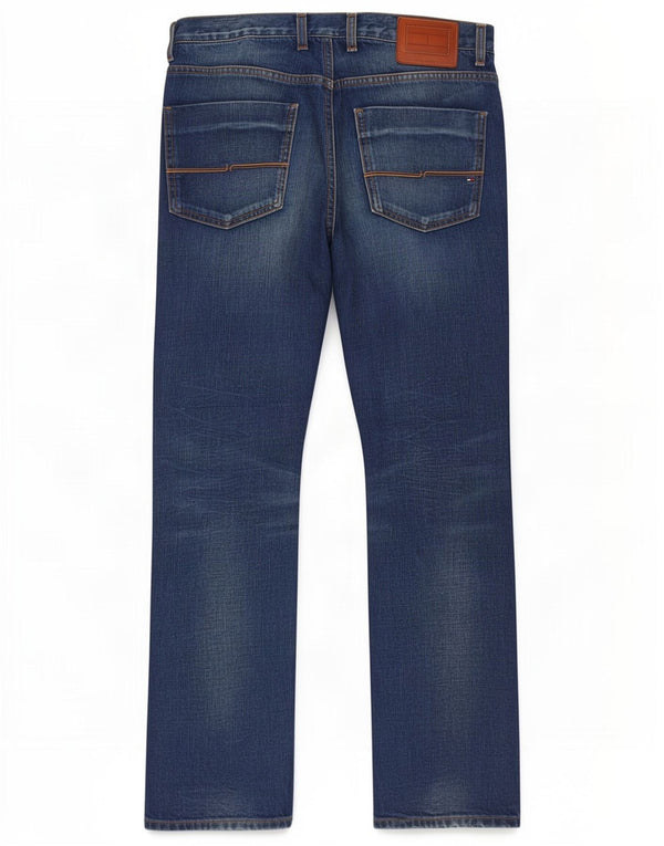 Tommy Hilfiger Jeans dritti da uomo W34 L30 Blu Cotone