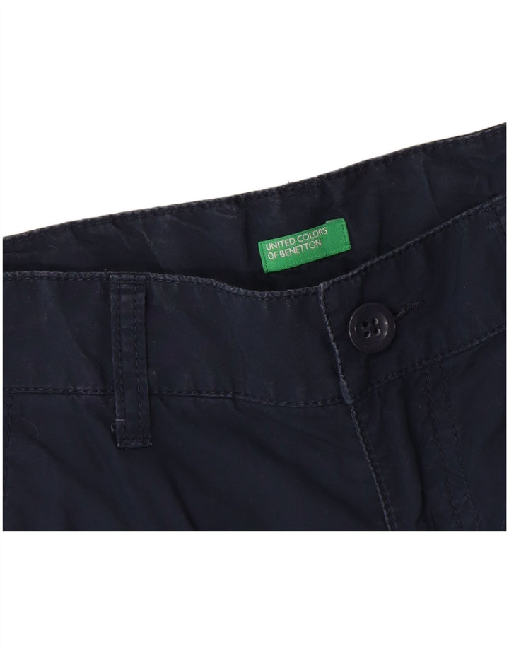 Pantaloncini chino da uomo Benetton W30 medio blu navy