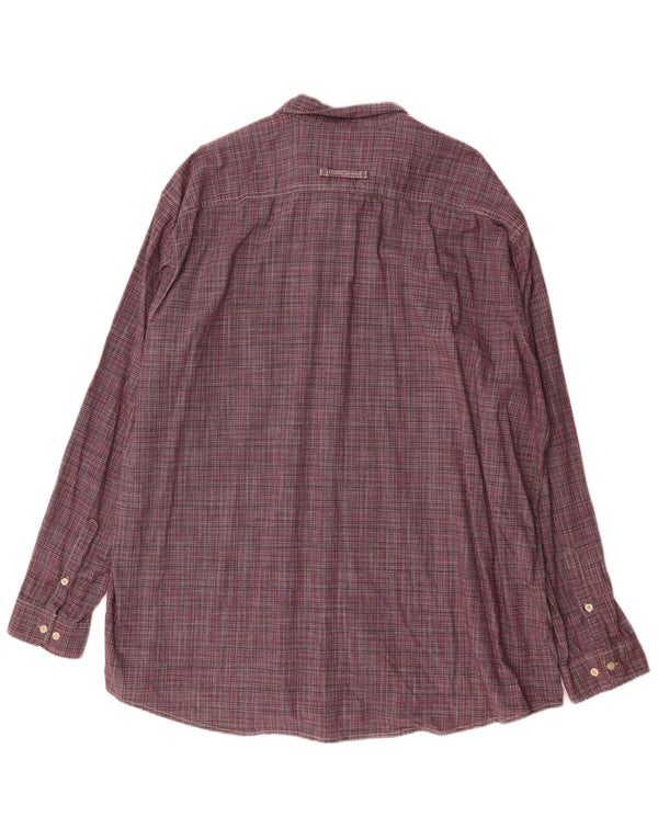 CAMEL ACTIVE Camicia da uomo vestibilità regolare 2XL Gessato rosso