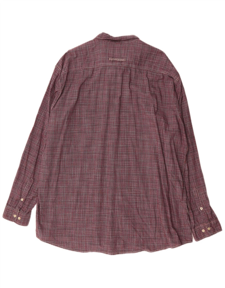 CAMEL ACTIVE Camicia da uomo vestibilità regolare 2XL Gessato rosso