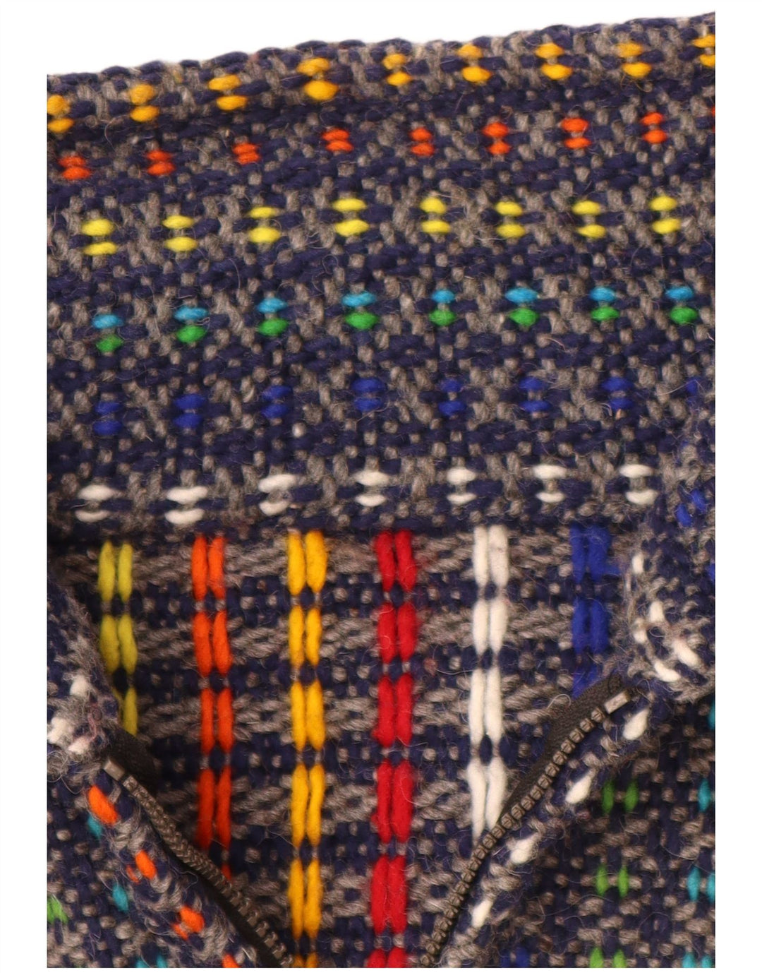 Maglione cardigan da donna VINTAGE UK 18 XL multicolore screziato