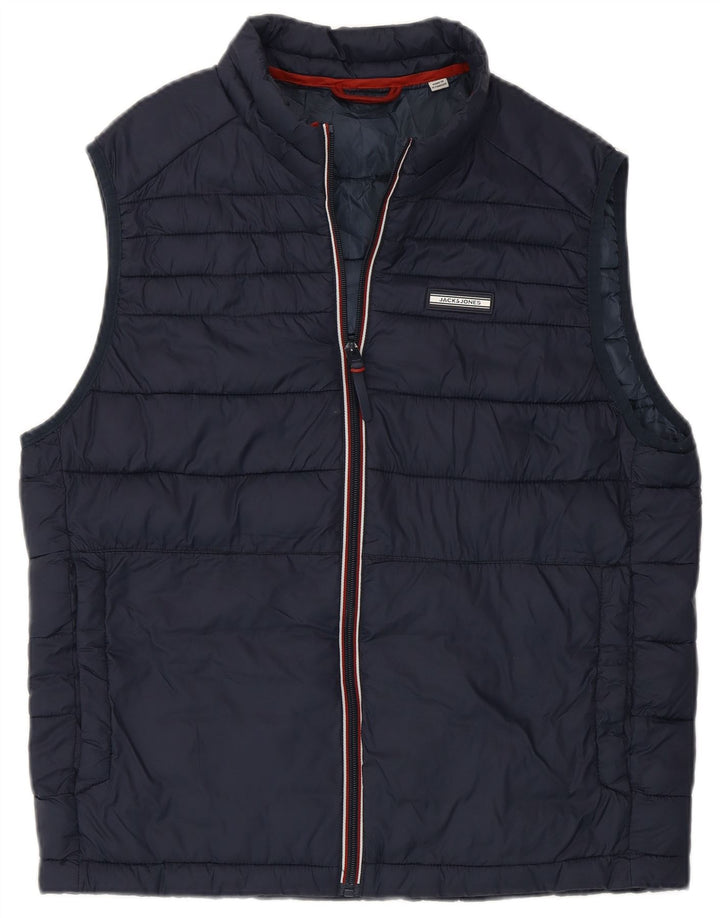 Gilet imbottito da uomo Jack & Jones UK 36 Small Blu Navy