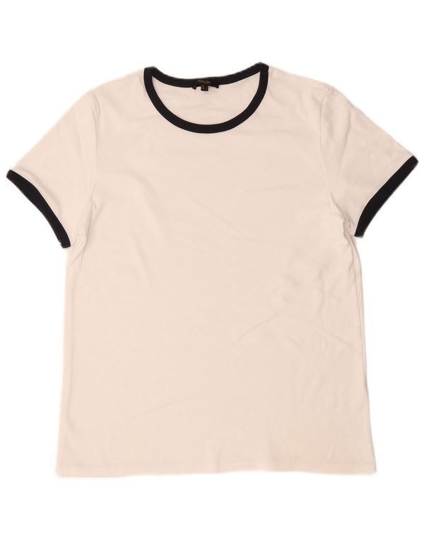 T-shirt da donna Massimo Dutti Top UK 14 Large White Colourblock