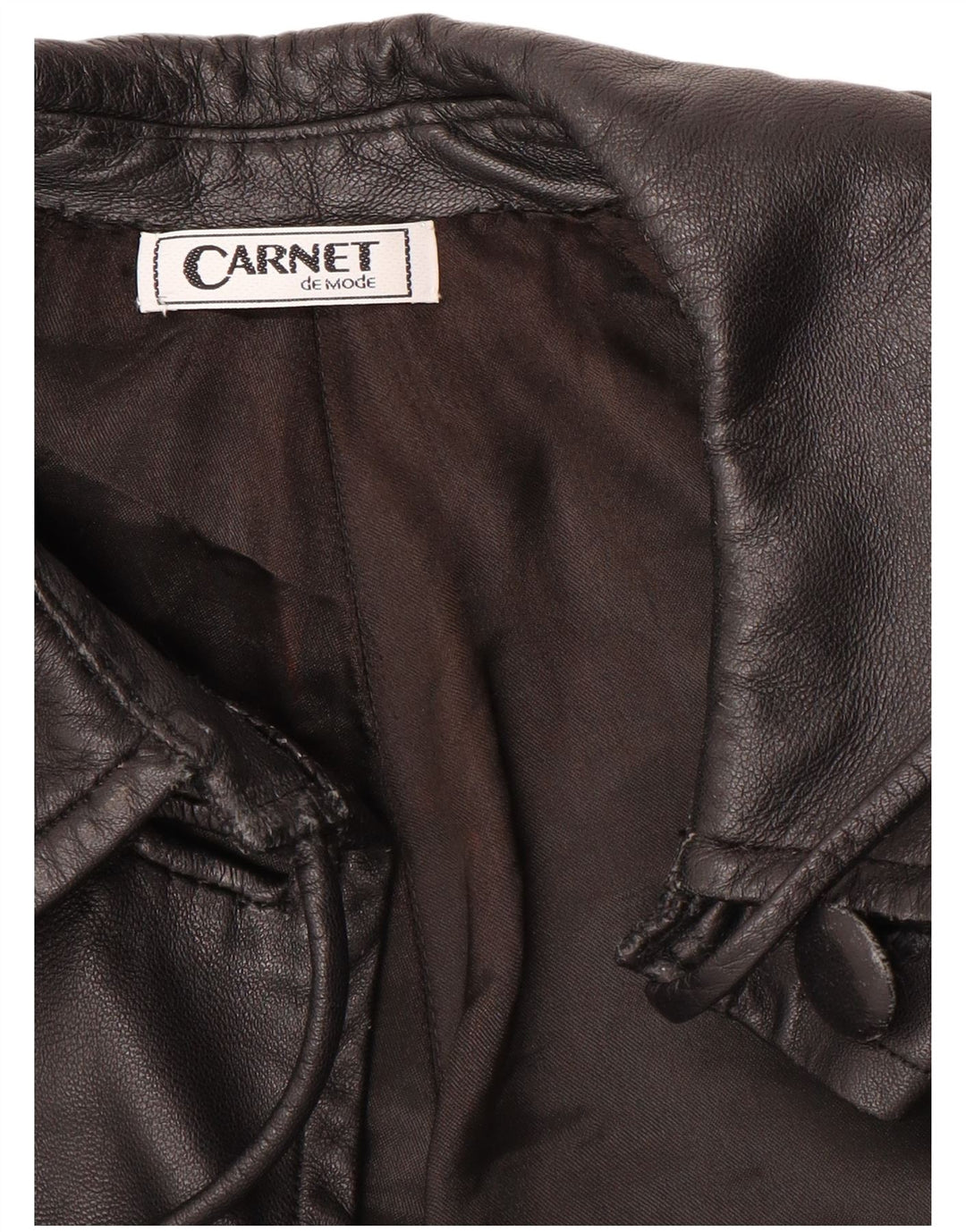 Cappotto in pelle da donna Carnet UK 18 XL Nero