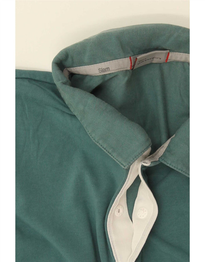 Polo da donna Slam UK 14 grande cotone blu
