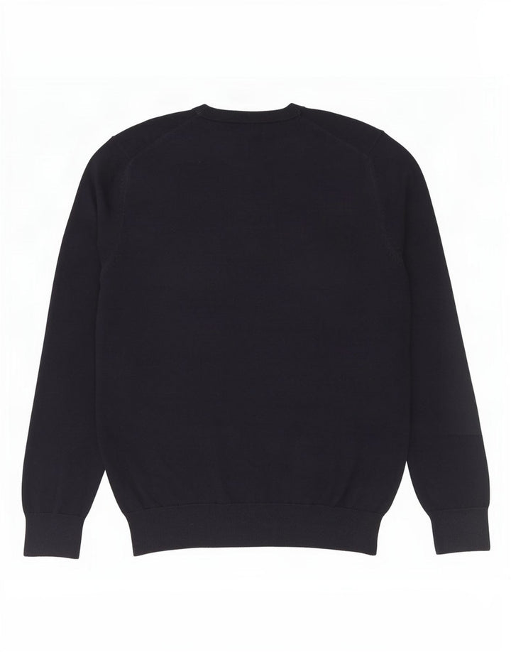 Maglione maglione girocollo da donna Marks & Spencer UK 16 grande blu navy