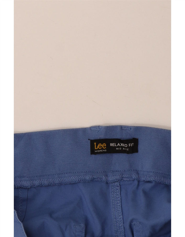 Pantaloni Capri cargo da donna a vita media con vestibilità rilassata Lee W38 L16 Blu