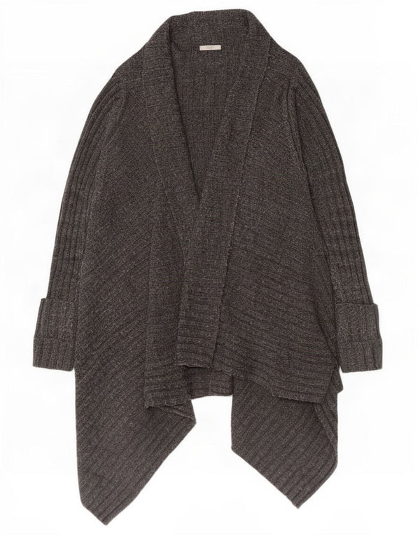 Maglione cardigan asimmetrico da donna Marks & Spencer UK 12/14 Grigio medio