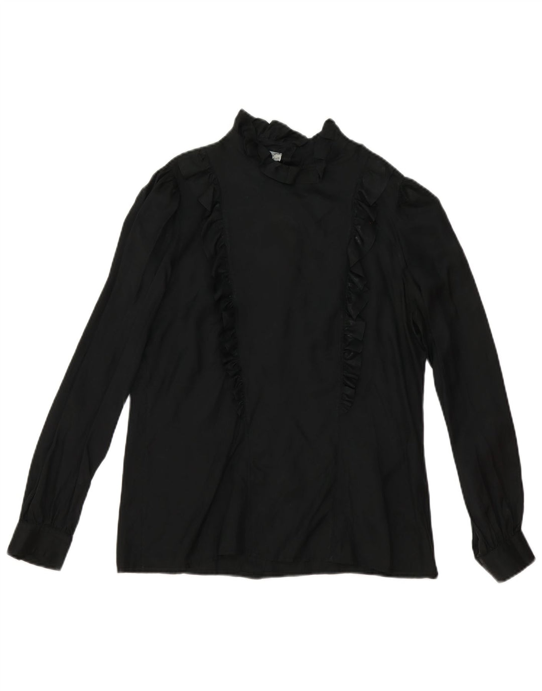 Primavera Firenze Camicetta oversize a maniche lunghe da donna US 3 XS Nera