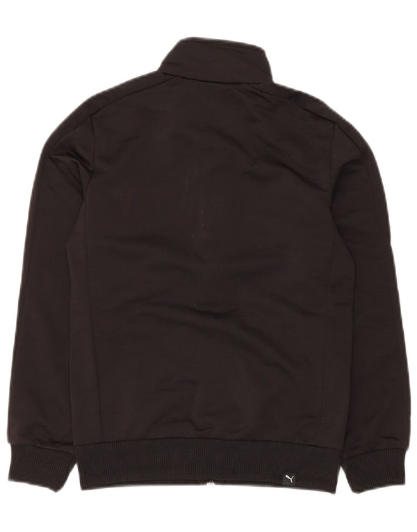 Giacca da tuta grafica PUMA da bambino 9-10 anni, poliestere nero medio