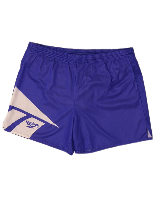 Pantaloncini sportivi Reebok da uomo grandi color blu