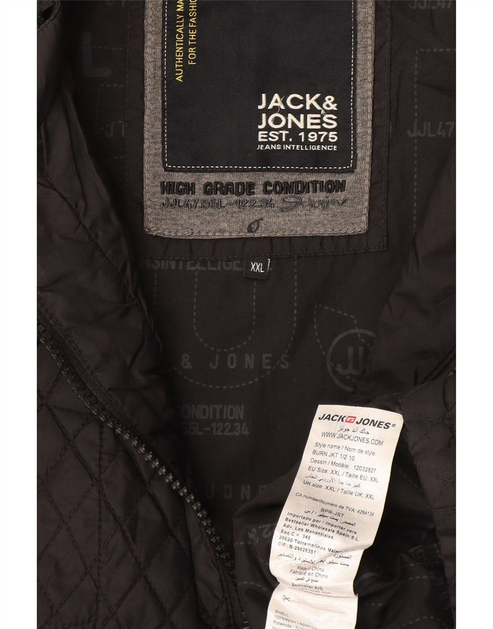 Giacca trapuntata da uomo Jack & Jones UK 44 2XL Nylon grigio