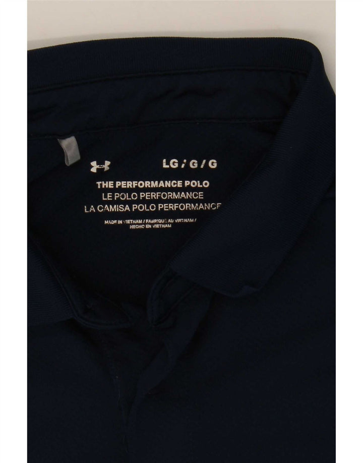 Polo da uomo Under Armour grande blu navy