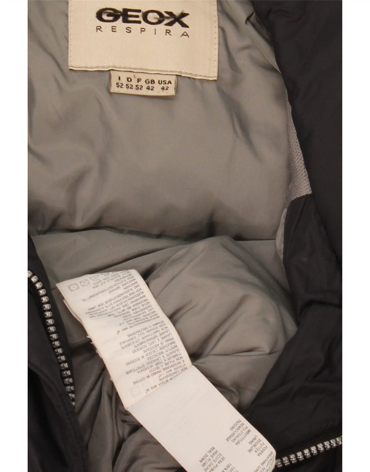 Geox Giacca Uomo Imbottita UK 42 XL Nero Poliammide