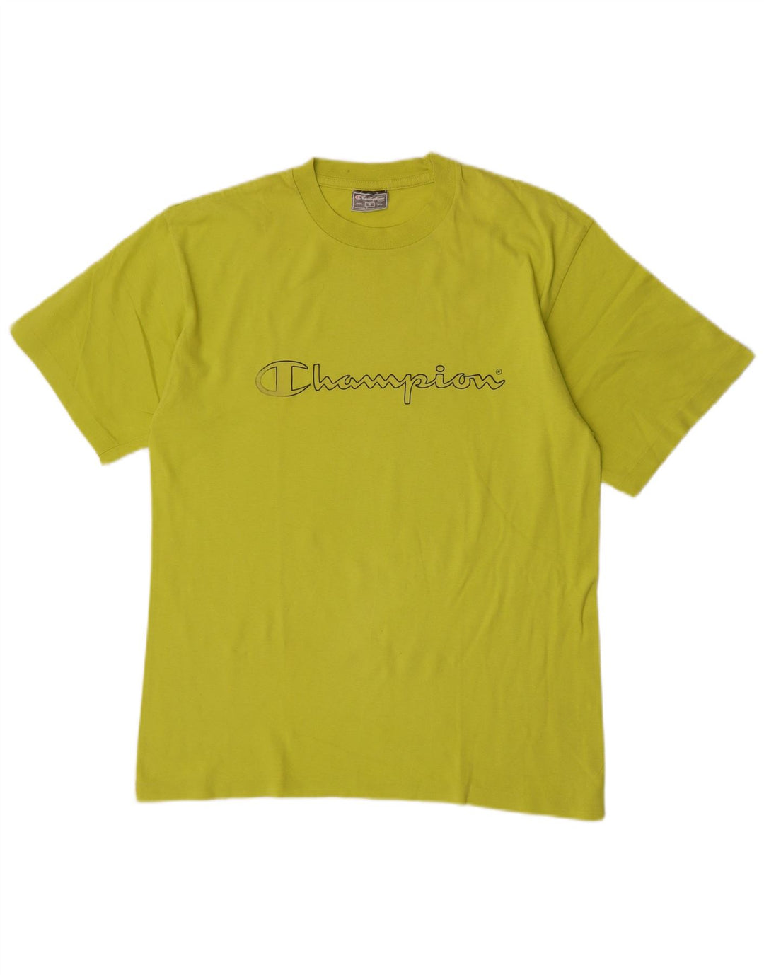T-shirt grafica da uomo Champion Top in cotone verde medio