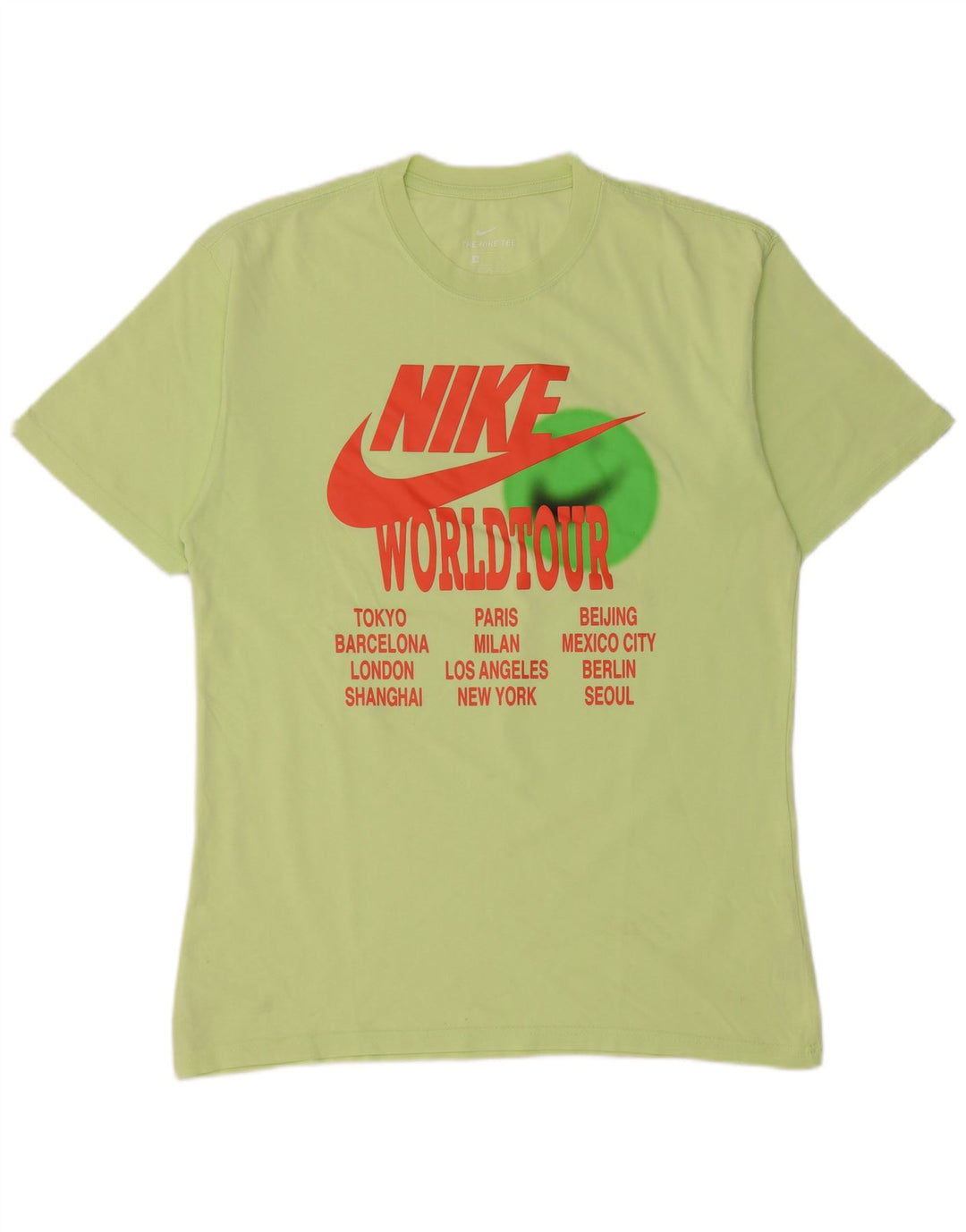 T-shirt grafica da uomo Nike Top piccola in cotone verde