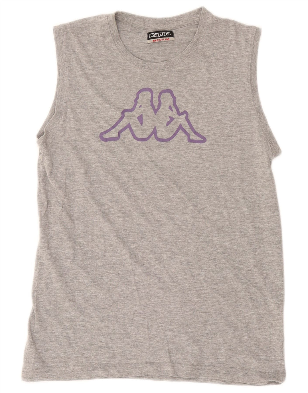 Canotta grafica da donna Kappa UK 14 Cotone grigio medio