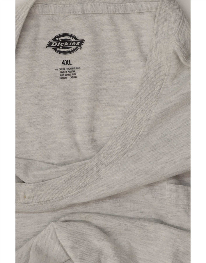 T-shirt da uomo Dickies Top 4XL cotone chiazzato grigio