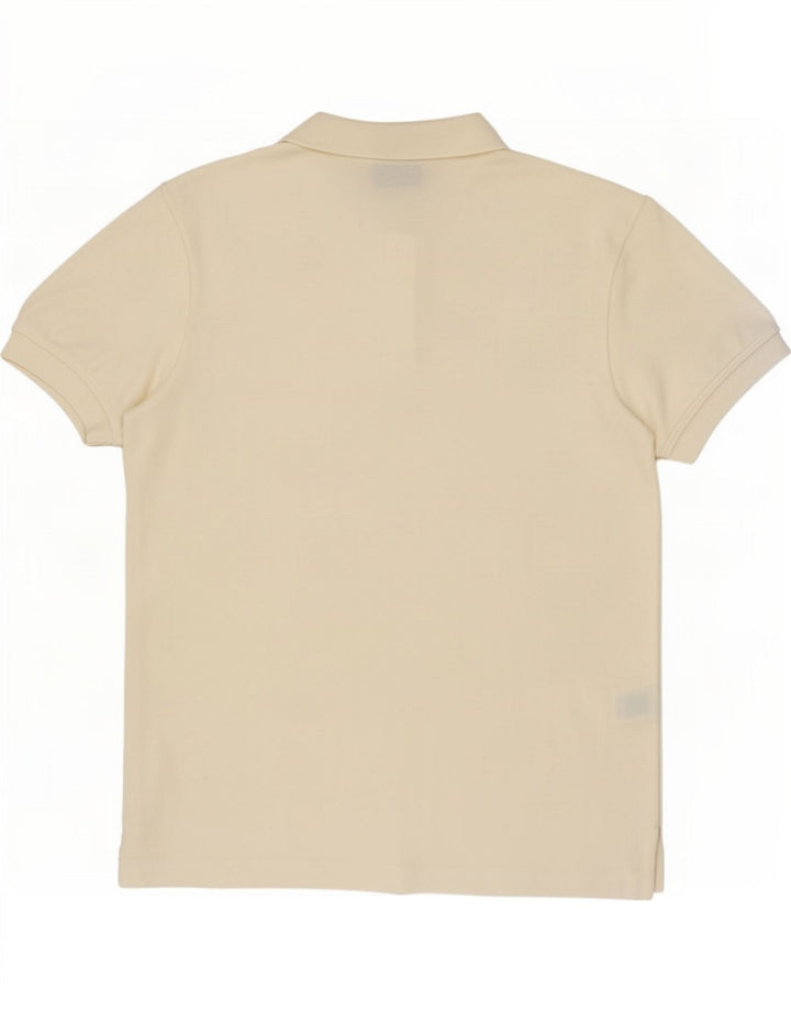 Polo da uomo Rifle piccola in cotone bianco sporco