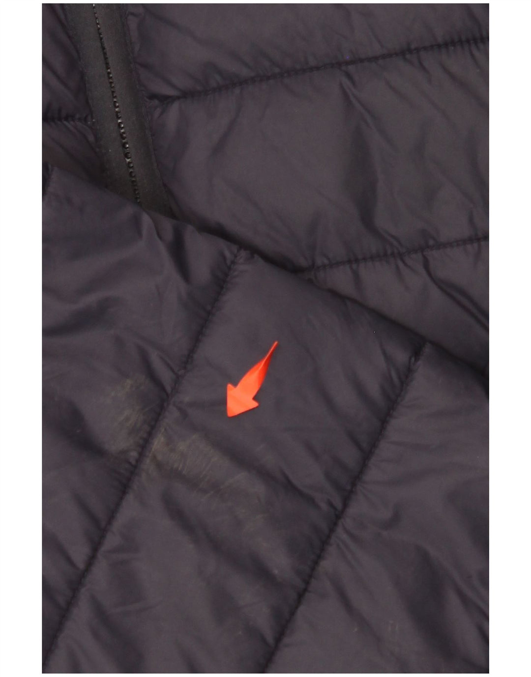 CREW CLOTHING Giacca imbottita da donna UK 16 Large in nylon blu navy