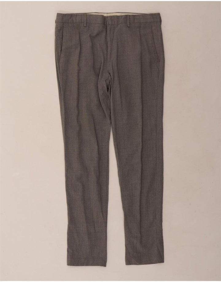 Pantaloni da abito slim Ludlow da uomo J. Crew W33 L30 lana grigia