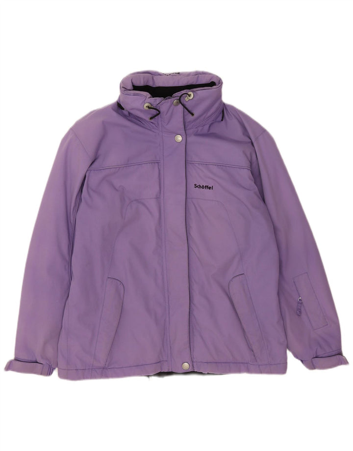 Giacca da sci con cappuccio da donna Schoffel UK 16 Large Viola Poliammide