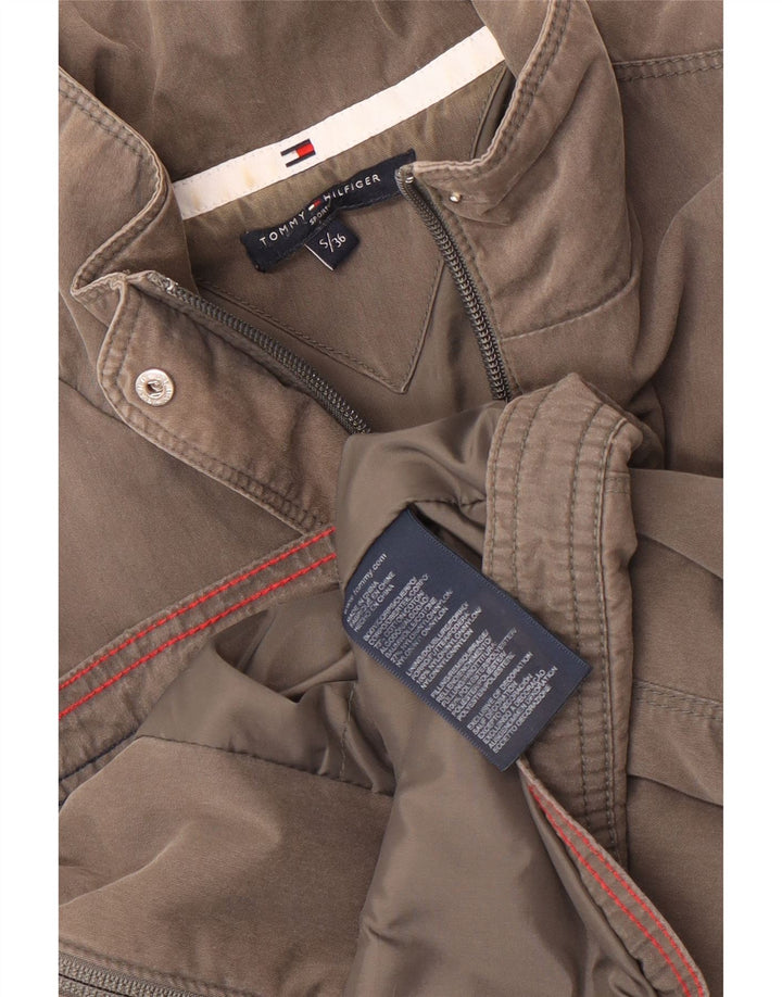Giubbotto bomber da donna Tommy Hilfiger UK 10 piccolo poliestere grigio