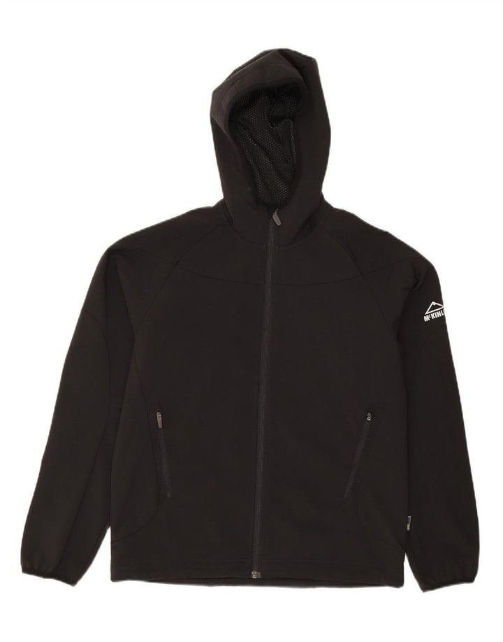 MC KINLEY Girls Hooded Tracksuit Top Jacket 13-14 Years Black Polyester