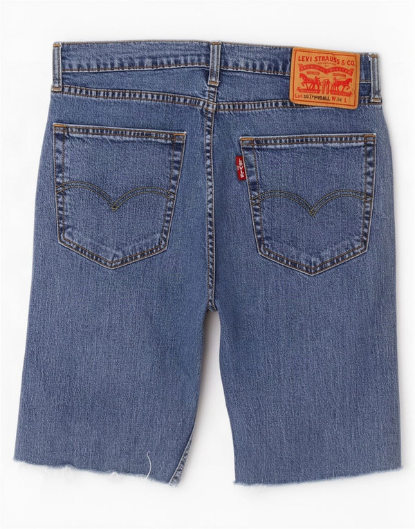 Pantaloncini di jeans Hi-Ball da uomo Levi's W34 Large in cotone blu
