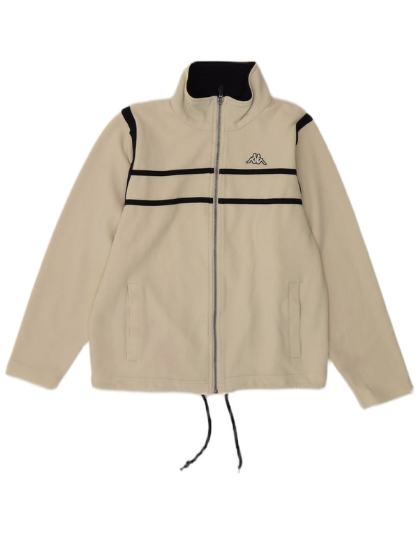 Giacca da tuta da donna KAPPA UK 14 Poliestere a righe bianche medie