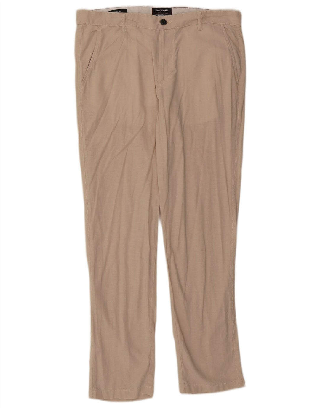 Jack & Jones Uomo Straight Regular W34 L32 Cotone Beige