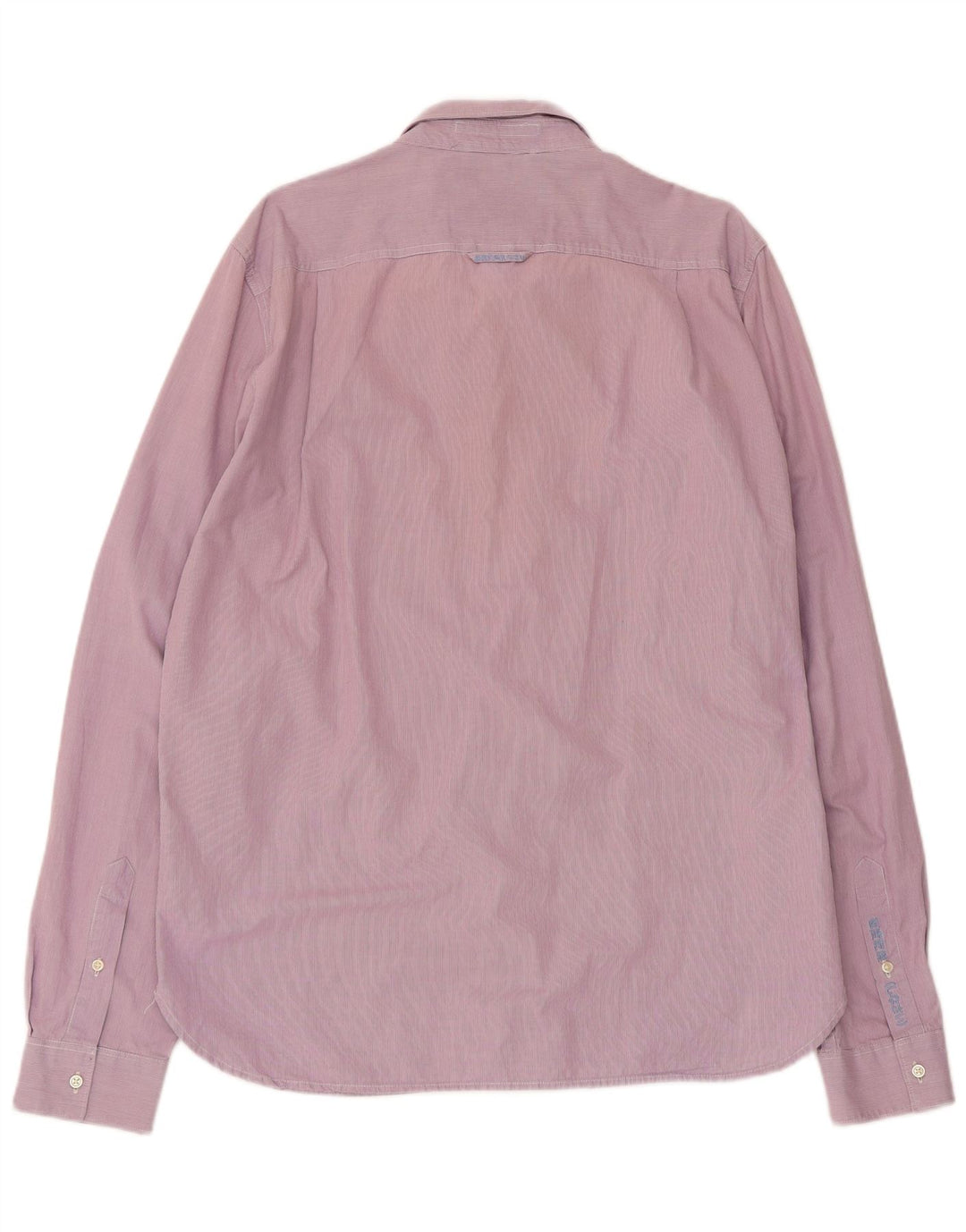 Camicia da uomo Superdry 2XL cotone gessato rosa