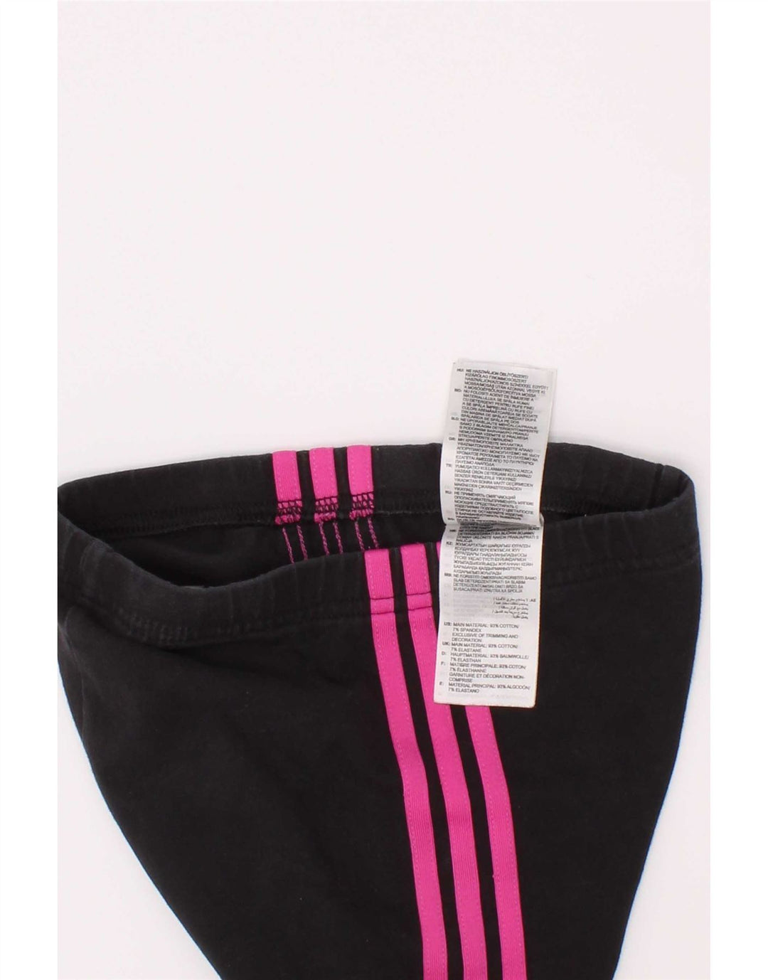 Leggings Adidas Bambina 3-4 Anni Cotone Nero