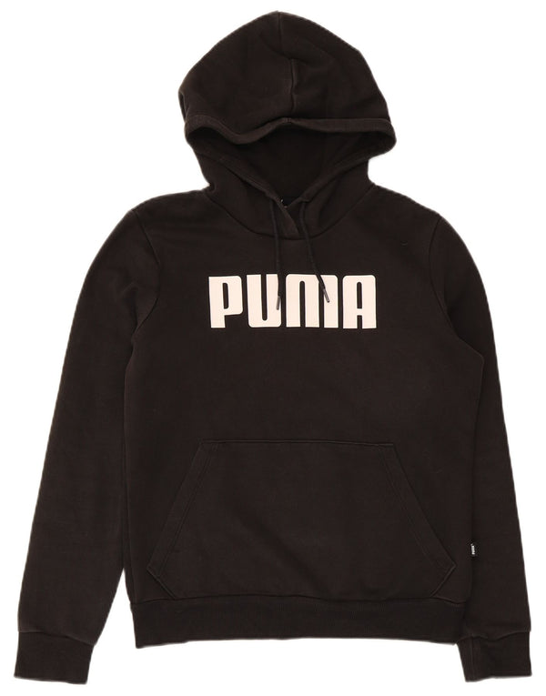 Felpa con cappuccio grafica da donna Puma UK 10 piccola in cotone nero