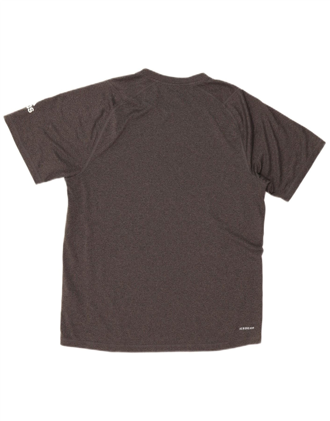 T-shirt grafica ADIDAS da uomo Aeroready Top in poliestere grigio medio