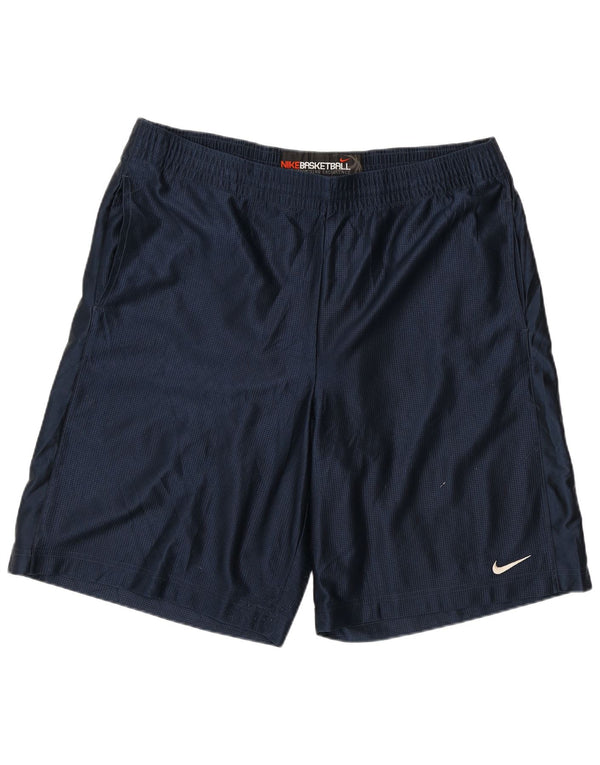 Pantaloncini sportivi Nike da uomo XL blu navy in poliestere