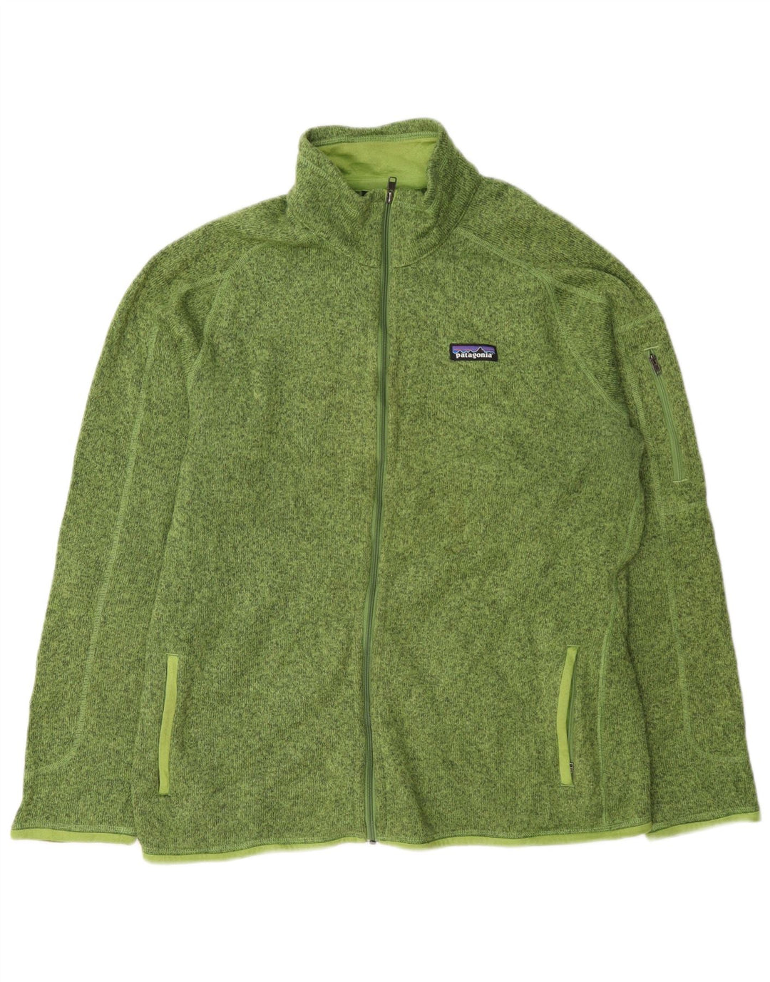 Giacca da tuta da uomo Patagonia XL in poliestere chiazzato verde