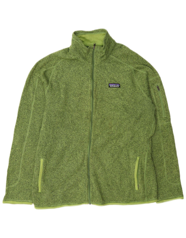 Giacca da tuta da uomo Patagonia XL in poliestere chiazzato verde