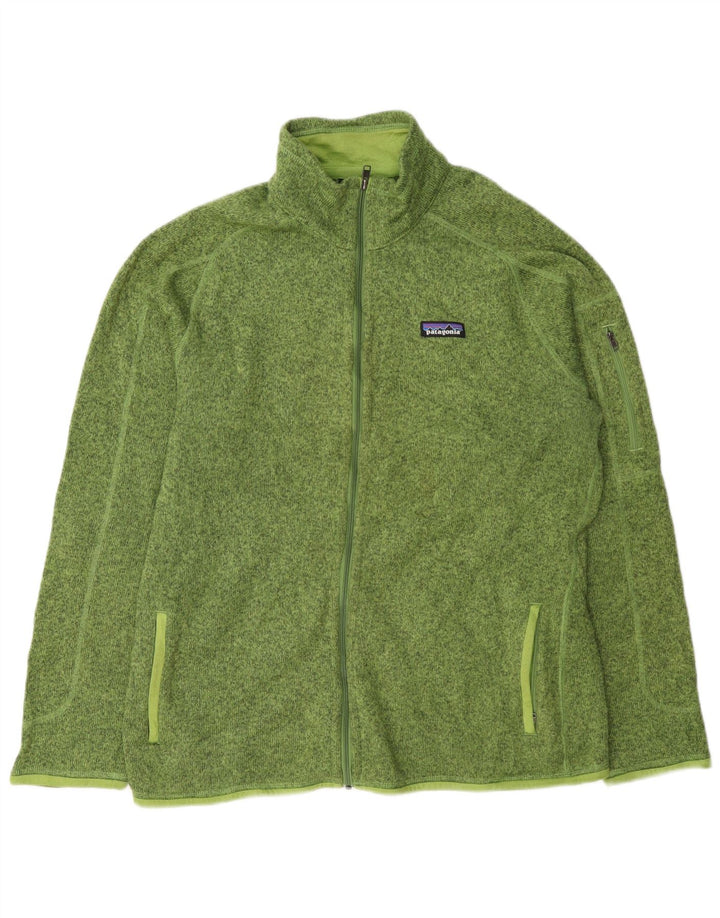 Giacca da tuta da uomo Patagonia XL in poliestere chiazzato verde