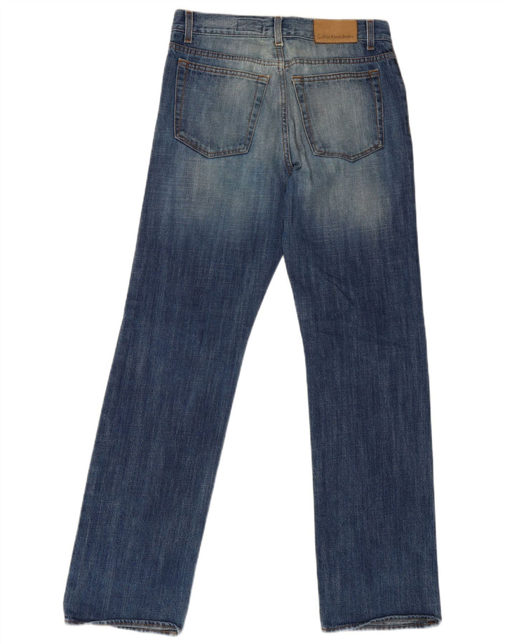 Jeans dritti da uomo Calvin Klein W30 L31 cotone blu