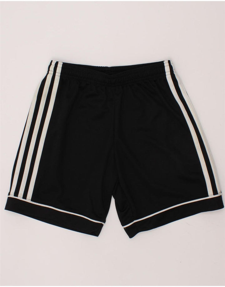 ADIDAS Boys Climalite Sport Shorts 9-10 Years Black Polyester Vintage Adidas and Second-Hand Adidas from Messina Hembry 