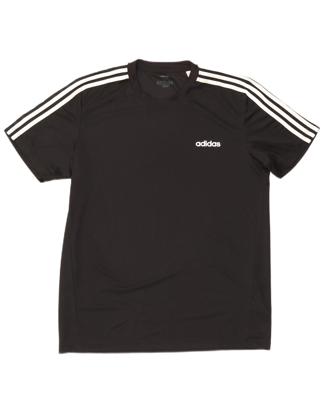 T-shirt ADIDAS da uomo Climalite Top grande in poliestere nero